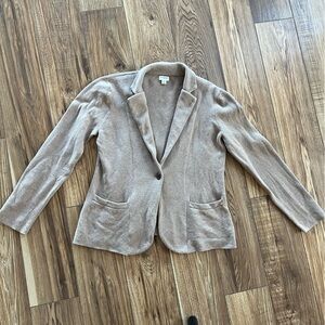 J. Crew Tan Sweater Blazer